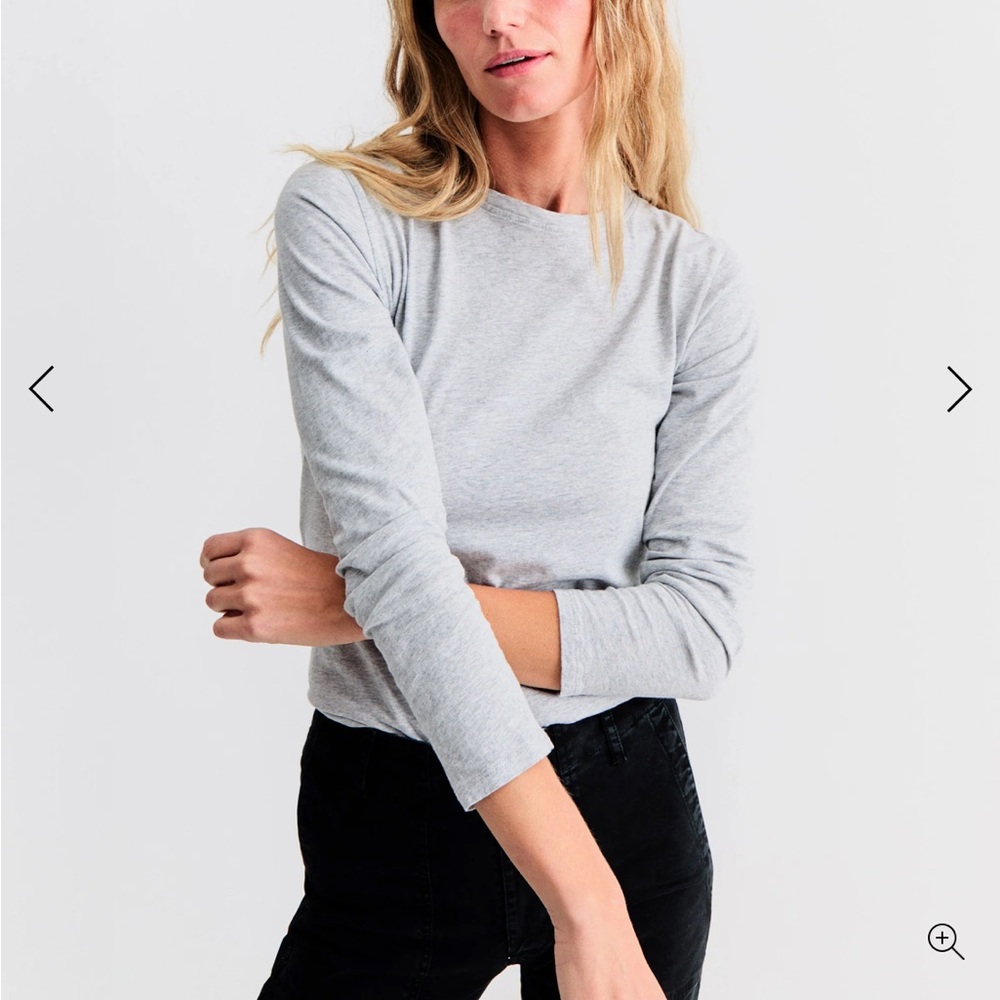 Kule Modern Long Sleeve Gray Women's Top